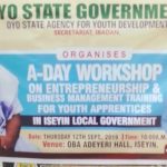 A-Day Workshop on Entrepreneurship and Business Management Training For Youth Apprentices.